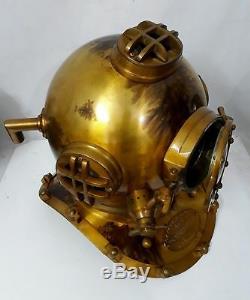 FULLY FUNCTIONAL Divers Helmet Scuba Diving Antique Navy Mark V Boston handmade