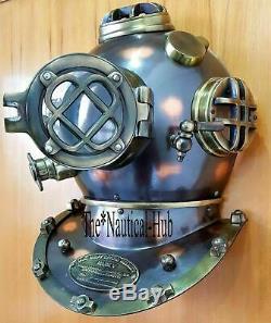 FULLY FUNCTIONAL Mark V Door Knock Decor Helmet Antique Diving Helmet US Navy