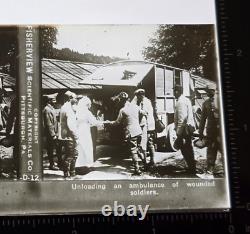 Fisherview Glass Stereoview Photos Slides WWI World War 1 Set of 15 with Boxes WW1