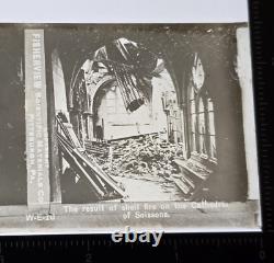 Fisherview Glass Stereoview Photos Slides WWI World War 1 Set of 15 with Boxes WW1