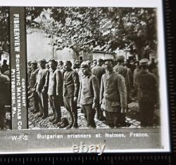 Fisherview Glass Stereoview Photos Slides WWI World War 1 Set of 15 with Boxes WW1