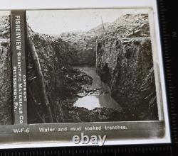 Fisherview Glass Stereoview Photos Slides WWI World War 1 Set of 15 with Boxes WW1