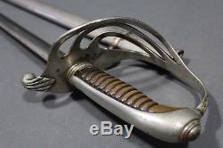French 1882 pattern officer infantry sword with signed blade WWI