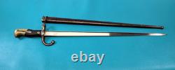 French Military Model 1874 Gras Rifle Bayonet Sword & Scabbard TR1677