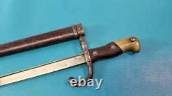 French Military Model 1874 Gras Rifle Bayonet Sword & Scabbard TR1677