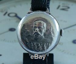 Full Hunter Rolex Marconi WW1 Trench Watch Bearing King George V Engraving