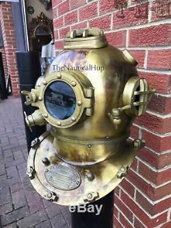 Full size 18 diving helmet deep sea boston mark v US NAVY style divers Gift