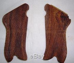 GERMAN P08 LUGER GRIPS PAIR TIMBER REPRODUCTION TOP QUALITY WW1-WW2