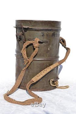 German Wwi Imperial Combat Gas Mask And Canister Germany 1971 Named Jacket Strap