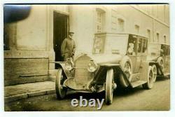 General Black Jack Pershing & His Car Real Photo Postcard France World War One