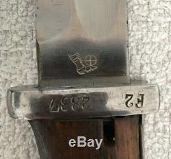 German 84/98 Mauser Bayonet WW1 Early Böntgen&Sabin logo exc. Collector item