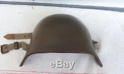 German Austrian Helmet With Brow Plate Stirnpanzer Complet Rare Ww1