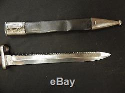 German Bavarian Matching WWI 71/84 Sawback Bayonet Original RARE