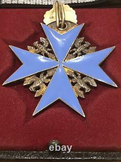 German Emperial WWI Order Of Pour Le Merit With Oak Leaf Awarded Between 1916/18