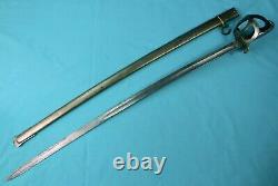German Germany Antique WW1 Engraved Officer's Sword with Scabbard