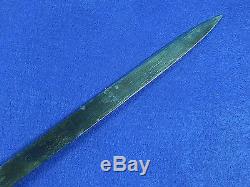 German Germany WW1 Engraved Short Sword Dress Dagger with Scabbard Frog