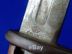 German Germany WWI WW1 Model 1898 Saw Back Unit Marked Bayonet Sword with Scabbard