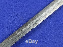 German Germany WWI WW1 Model 1898 Saw Back Unit Marked Bayonet Sword with Scabbard