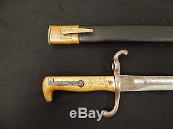 German Prussian Matching WWI 1874 Dated M-1871 Mauser Rifle Bayonet Rare Reg Mkd