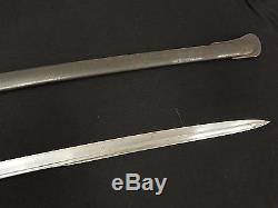 German Saxon WWI Lion Head Officers Sword WithS Gold Blade Rare Original NO RESERV