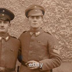 German Soldier Machine Gun Wound Badge Freikorps RPPC Photo Postcard