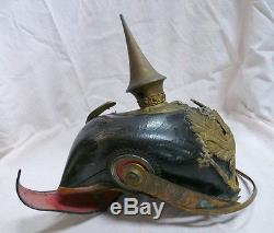 German Spiked Helmet WWI Poor Condition for parts