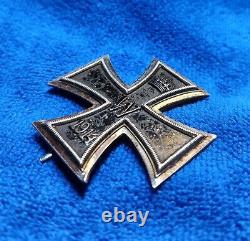 German WW1 1914 Iron Cross 1st Class, Marked KO, Original