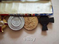 German WW1 Bavarian Medal Bar Rare Combination