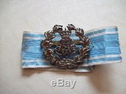 German WW1 Bavarian Tapferkeit ribbon bar and medals