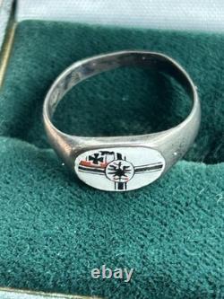 German WW1 Ring Enameled