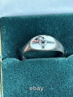German WW1 Ring Enameled
