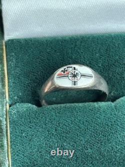 German WW1 Ring Enameled