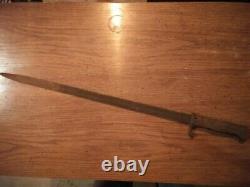 German WW1 Sawback Bayonet Made By Cg. Haenel In Suhl, Germany circa 1897