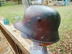German WW1 WWI Helmet M16 camouflage camo size 66 original