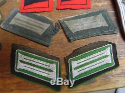 German WW2 WW1 tunic Collar tab LOT Elite Armband Combat U. S. VET Minnesota