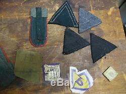 German WW2 WW1 tunic Collar tab LOT Elite Armband Combat U. S. VET Minnesota