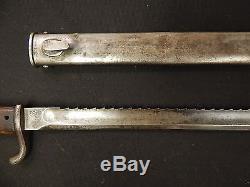 German WWI GOTTSCHO SAWBACK Mauser Bayonet WithS Rare Original