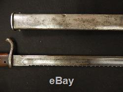 German WWI GOTTSCHO SAWBACK Mauser Bayonet WithS Rare Original
