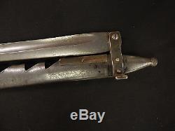 German WWI Mauser 98/05 Butcher Bayonet SPLITTER Original Rare Nice