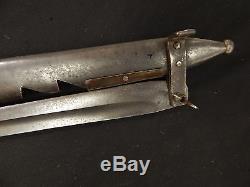 German WWI Mauser 98/05 Butcher Bayonet SPLITTER Original Rare Nice