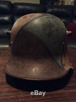 German Ww1 Camouflage Stormtrooper Helmet