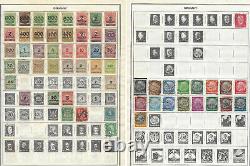 Germany M&u Stamp Lot On Album Page Inflation, Hindenburg, Ebert, Ovpts