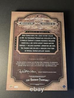 Goodwin Museum Collection WWI Original German Artillery Strap Upper Deck RARE