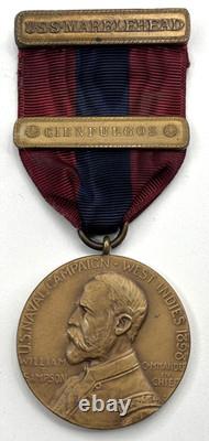 HTF Sampson West Indies Medal U. S. S Marblehead Naval Campaign Cienfuegos Clasp