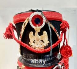 Helmet Leather Shako 1st Empire Reproduction Officer's Edition With Golden Braid