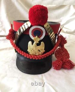 Helmet Leather Shako 1st Empire Reproduction Officer's Edition With Golden Braid