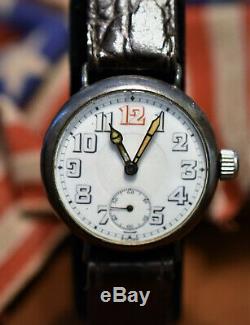 Historical 1918 WW1 Watch Specialties Trench Watch 15j Sterling Silver