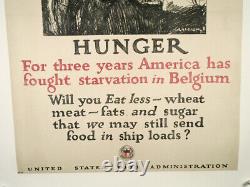 Hunger Original World War One Poster Linen-backed / 1917