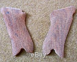 I6c WWI WWII GERMAN P08 P-08 LUGER WOODEN PISTOL GRIPS REPLACEMENTS-PAIR