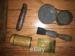 Id'd WW1 350th Inf Regt 88th Division Officer Suitcase with Contents, Holster Rig+
